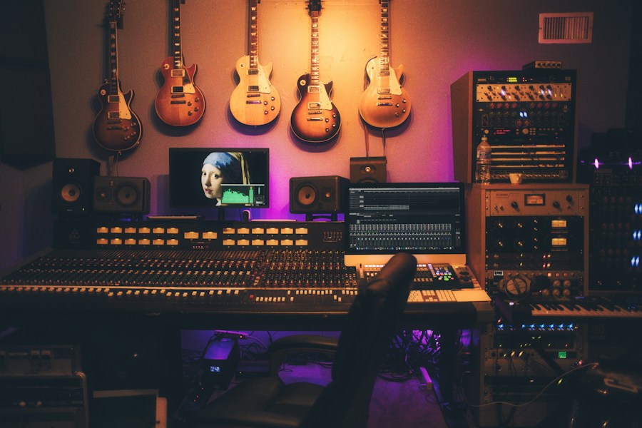 Behind the setup